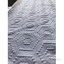 Polyester beyaz kabarcık 3d kabartma kumaş
